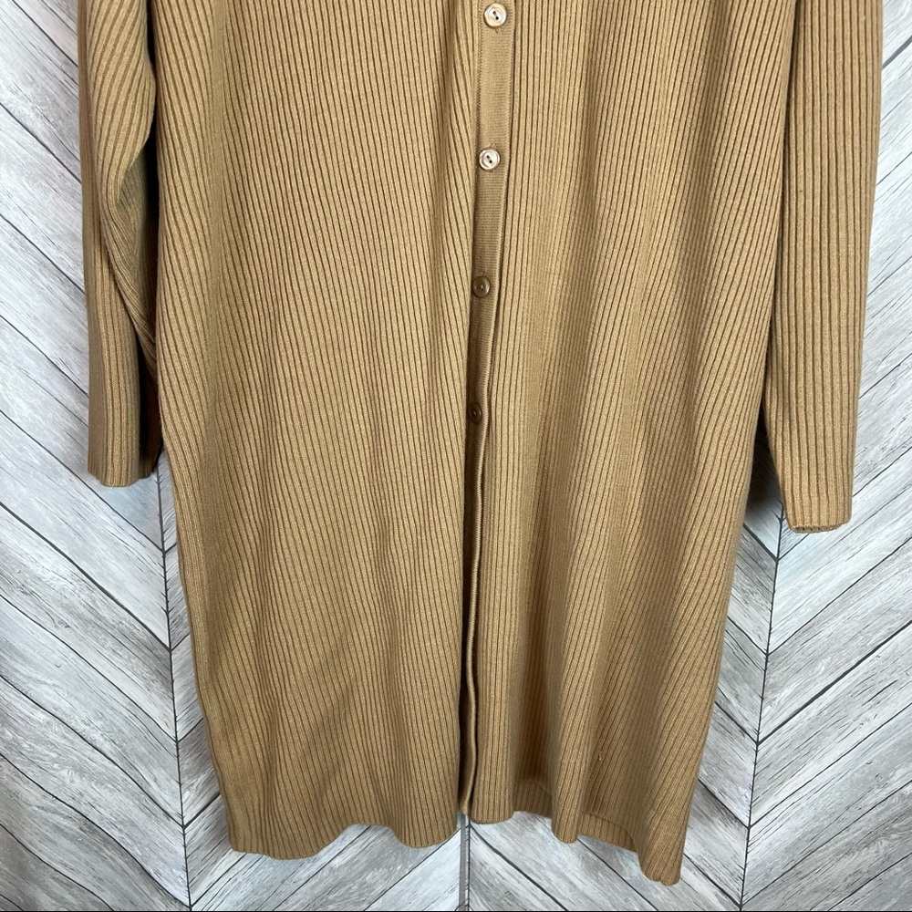 Venezia Camel Button-Up Cardigan - Picture 3 of 10